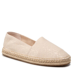 Calvin Klein Espadrillos Calvin Klein Espadrille W/hdw - Canvas Mono HW0HW00888 Sand Mono 0LD