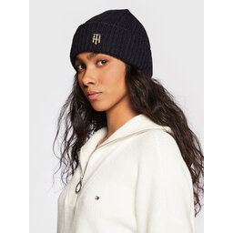 

Шапкa Tommy Hilfiger Th Timeless Beanie AW0AW13827 DW6, Cиній