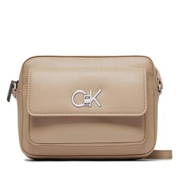 Calvin Klein Handtasche Calvin Klein Re-Lock Camera Bag W/Flap K60K611083 Braun