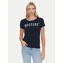 Mustang Mustang T-Shirt Alma 1013933 Dunkelblau Regular Fit