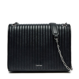 Calvin Klein Borsetta Calvin Klein Mini Line Quilt Shoulder Bag K60K613080 Nero