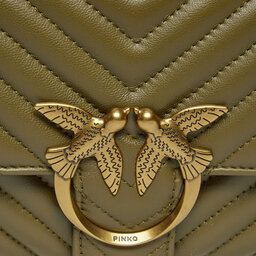 

Сумка Pinko Love Lady Puff Classic Cl PE 23 PLTT 100043 A0GK Verde Abete/Antique Gold, Зелений