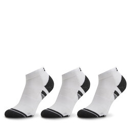 Under Armour Комплект 3 чифта къси чорапи унисекс Under Armour Ua Performance Tech 3Pk Low 1379504-100 Бял