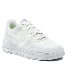 Nike Batai Nike Af1 Crater Flyknit (GS) DH3375 100 White/White/Sail/Wolf Grey
