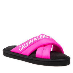 Calvin Klein Jeans Παντόφλες Σπιτιού Calvin Klein Jeans Home Criss Cross Slipper YW0YW00477 Pink Glo TZ7