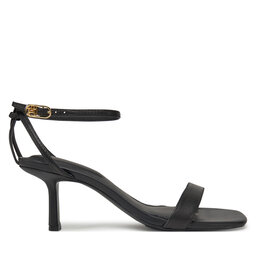 Tommy Hilfiger Sandale Tommy Hilfiger Leather Knots Kitten Sandal FW0FW08424 Negru