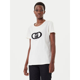 Liu Jo Sport Liu Jo Sport Camiseta TF5280 JS923 Écru Regular Fit