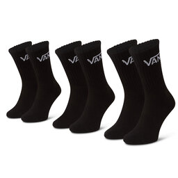Vans 3 pares de calcetines altos unisex Vans Mn Classic Crew VN000XRZ Black BLK1