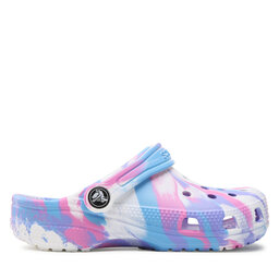 

Шльопанці Crocs Classic Marbled Clog K 207464 White/Pink, Кольоровий