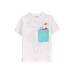 Coccodrillo Coccodrillo Majica WC5143201HBK Écru Regular Fit