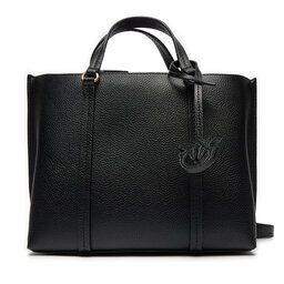 PINKO Handtasche PINKO Carrie Shopper Classic PE 24 PLTT 102833 A1LF Schwarz