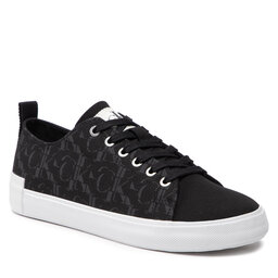 Calvin Klein Jeans Sneakers aus Stoff Calvin Klein Jeans New Vulcanized Laceup Low Aop YM0YM00412 Black BDS