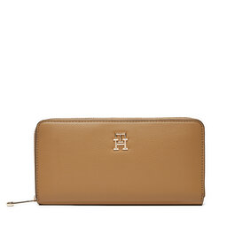 Tommy Hilfiger Didelė Moteriška Piniginė Tommy Hilfiger Th Soft Logotape Lrg Za AW0AW16927 Ruda