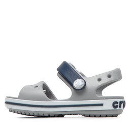 

Босоніжки Crocs Crocband Sandal 12856 Light Grey/Navy, Сірий