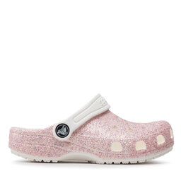 

Шльопанці Crocs Classic Glitter Clog K 206993 White/Rainbow, Рожевий