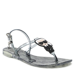 KARL LAGERFELD Sandale KARL LAGERFELD KL80002M Mid Grey Rubber W/Black
