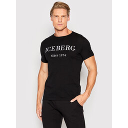 Iceberg Iceberg T-shirt 22II1P0F0146301 Crna Regular Fit
