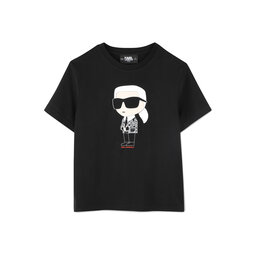 Karl Lagerfeld Kids Karl Lagerfeld Kids T-shirt Z30438 M Crna Regular Fit