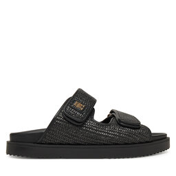 Tommy Hilfiger Ciabatte Tommy Hilfiger DOUBLE STRAP RAFFIA FW0FW08940 Nero