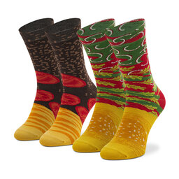 

Набір з 2 пар високих шкарпеток unisex Rainbow Socks, Коричневий
