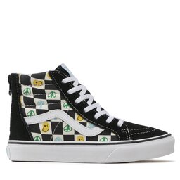 

Снікерcи Vans Sk8-Hi Zip VN0005VSBML1 Melted Check Black/Multi, Чорний