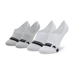 Converse Set de 2 perechi de șosete scurte de damă Converse E1134W Colorat