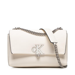 Calvin Klein Ročna torba Calvin Klein Minimal Monogram Ew Flap Cony K60K609291 02W
