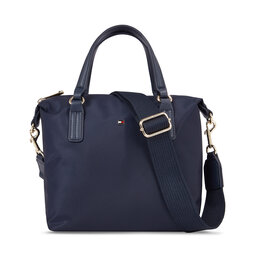 Tommy Hilfiger Táska Tommy Hilfiger Poppy Th Small Tote AW0AW15640 Space Blue DW6