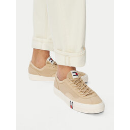 Tommy Jeans Sneakers aus Stoff Tommy Jeans Archive Vulc Y2K EM0EM01760 Dunkelbeige