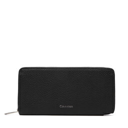 Calvin Klein Geldbörse Calvin Klein Foil Emboss Long Zip Around LV04D1242G Schwarz