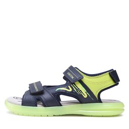 Geox Basutės Geox J Sandal Maratea Boy J15DRD014BCCF43S D Navy/Lime Green