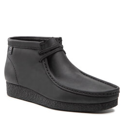 Clarks Botines planos Clarks Shacre Boot 261594407 Black Leather