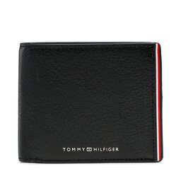 Tommy Hilfiger Veliki muški novčanik Tommy Hilfiger Th Corporate Flap & Coin Wallet AM0AM10970 BDS