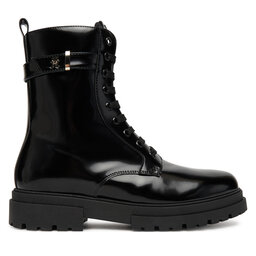 Tommy Hilfiger Ορειβατικά παπούτσια Tommy Hilfiger Lace-Up Bootie T4A5-34028-1453 D Μαύρο