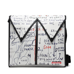 SPRAYGROUND Torebka SPRAYGROUND Basq Crossbody Messenger Bag 910B4180NSZ Biały