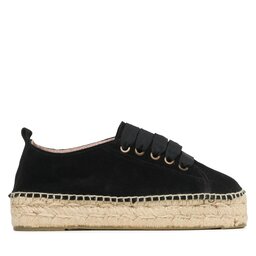 Manebi Espadryle Manebi Lace-Up Espadrilles K 1.0 E0 Czarny