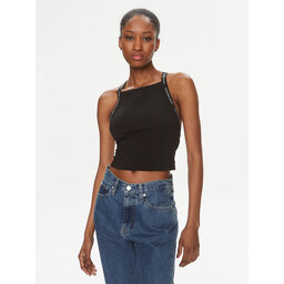 Calvin Klein Jeans Calvin Klein Jeans Top Logo J20J223110 Schwarz Slim Fit