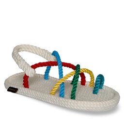 Bohonomad Sandále Bohonomad Ibiza IBZ.0177.WRS White-Multicolor