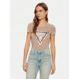 Guess Guess Футболка W5RI22 J1314 Коричневий Regular Fit
