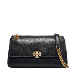 Tory Burch Handtasche Tory Burch Charlie Quilted Small Shoulder Bag 185829 Schwarz