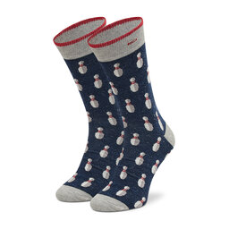 Cabaïa Calcetines altos para hombre Cabaïa Liam & Garance SOKFW2122 Azul marino
