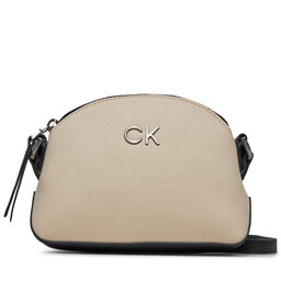 Calvin Klein Borsetta Calvin Klein Re-Lock Seasonal Xbody Sm_Canvas K60K611793 Dk Ecru PC4