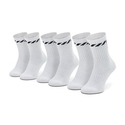Helly Hansen Set od 3 para unisex visokih čarapa Helly Hansen Cotton Sport Sock 3Pk 67479 White 001