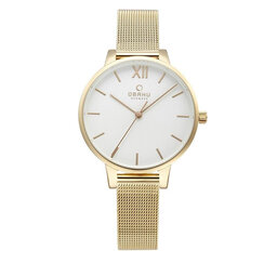 Obaku Klocka Obaku V209LXGIMG Gold