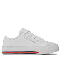 

Кеди Tommy Hilfiger Low Cut Lace-Up Sneaker T3A9-33185-1687 M White 100, Білий