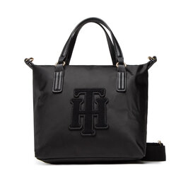 Tommy Hilfiger Handtasche Tommy Hilfiger Poppy Small Tote Applique AW0AW13174 BDS