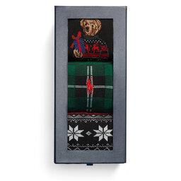 

Набір 2 пар високих чоловічих шкарпеток Polo Ralph Lauren 449929120001 Gb Hol Bear/Tartan/Fairisle, Кольоровий