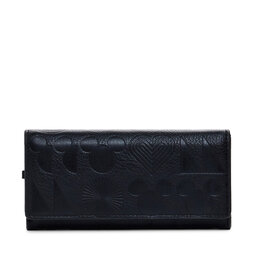 Desigual Голям дамски портфейл Desigual 25SAYP07 Черен