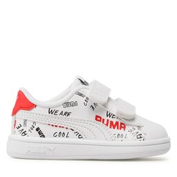 

Снікерcи Puma Smash v2 Brand LoveVinf 389761 01 Puma White/Black/Red, Білий