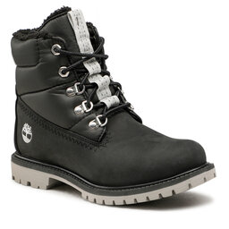 Timberland Trapper stila apavi Timberland 6 Prem Puffer Bt Wp TB0A44XD001 Black Nubuck Silver